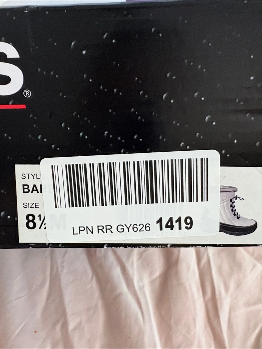 totes Black and White Insulated Snow Boot with Faux-Fur Collar